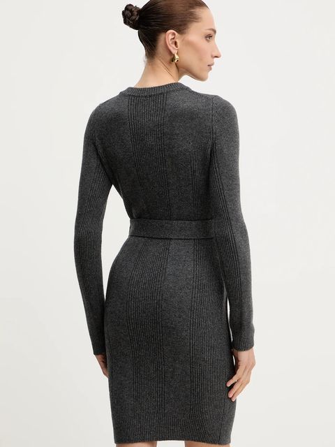 Marciano by Guess sukienka z dodatkiem kaszmiru AFRAH kolor szary 5BGK43 5893Z - zdjęcie produktu nr 2