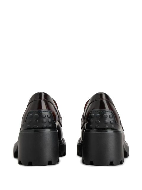 Tod's 60mm leather loafers - Brown