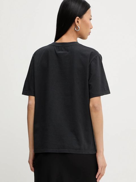 MM6 Maison Margiela t-shirt bawełniany damski kolor czarny S62GD0210.M20115.900