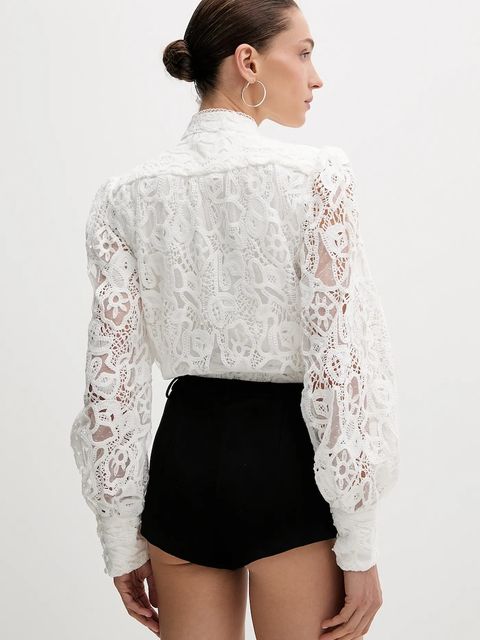 Bardot bluzka damska kolor biały wzorzysta 59730TB3 - zdjęcie produktu nr 2