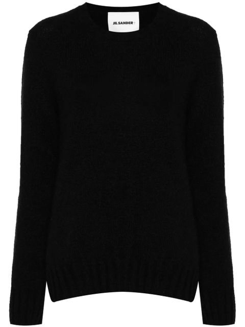 Jil Sander ribbed-trim sweater - Black - zdjęcie produktu nr 1