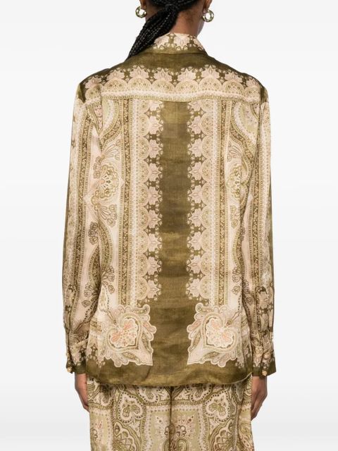ZIMMERMANN paisley buttoned shirt - Green