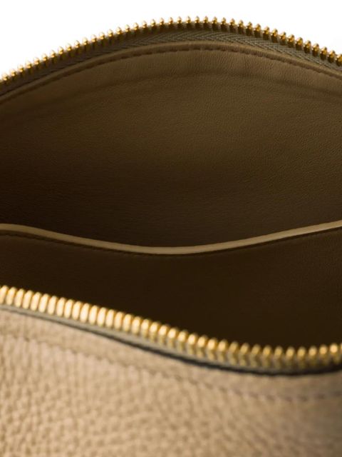 Prada leather logo-detail tote bag - Neutrals