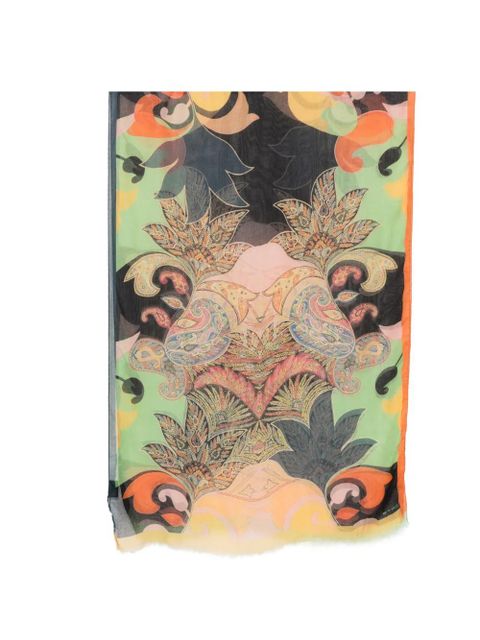 ETRO paisley-print scarf - Green - zdjęcie produktu nr 1