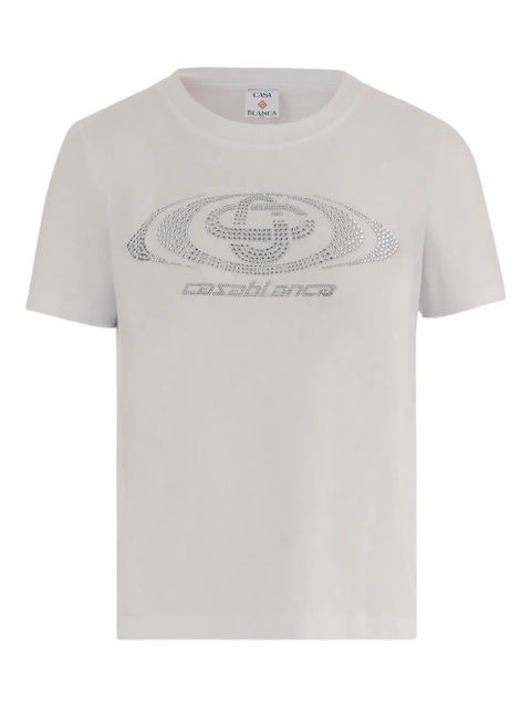 Casablanca cotton logo detail T-shirt - White - zdjęcie produktu nr 1