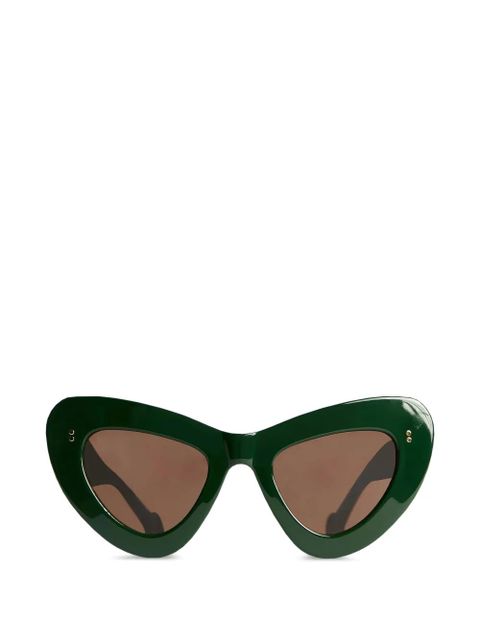 JW Anderson cat-eye sunglasses - Green - zdjęcie produktu nr 1