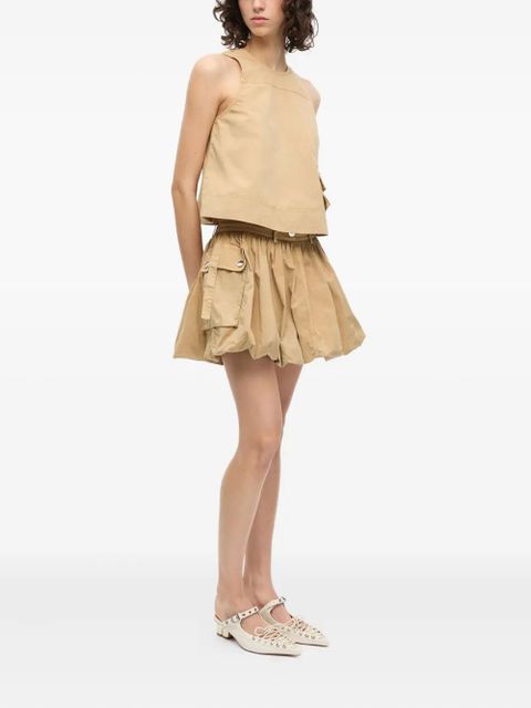 GANNI washed skirt - Neutrals