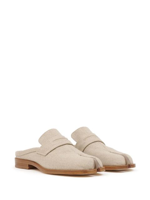 Maison Margiela Tabi City Loafer linen mules - Neutrals - zdjęcie produktu nr 2