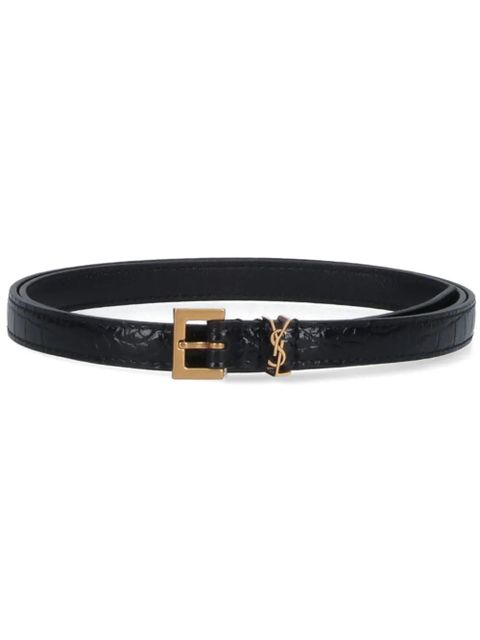 Saint Laurent Cassandre belt - Black - zdjęcie produktu nr 1