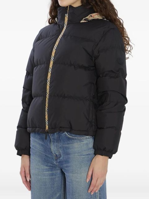 Burberry concealed-hood puffer jacket - Black