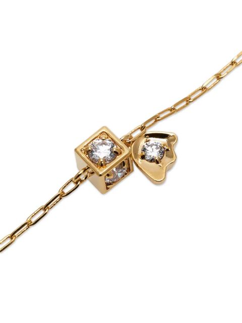 Ferragamo flower pendant necklace - Gold