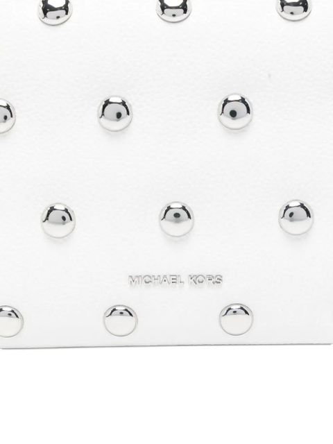 Michael Kors studded shoulder bag - White