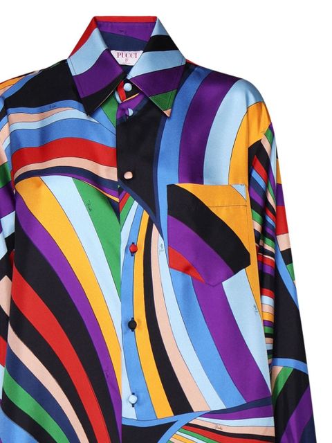 PUCCI Iride-print shirt - Blue