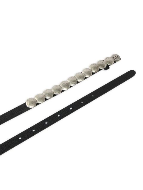 PINKO studded lambskin belt - Black