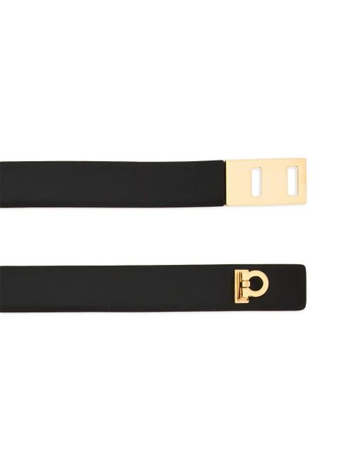 Ferragamo Gancini leather belt - Black