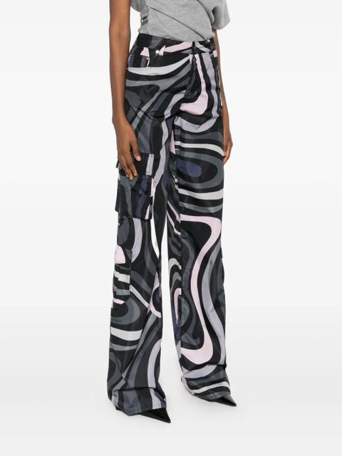 PUCCI swirl-print cargo trousers - Black