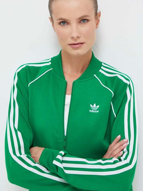 adidas Originals bluza Adicolor Classics SST damska kolor zielony z aplikacją IK4030