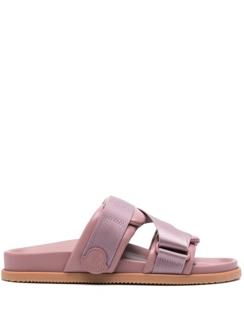 Moncler logo-jacquard slides - Purple - zdjęcie produktu nr 1