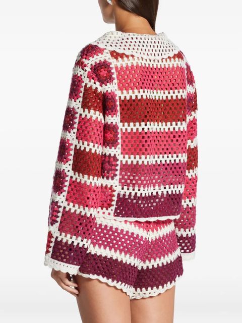 FARM Rio crochet-knit cardigan - White