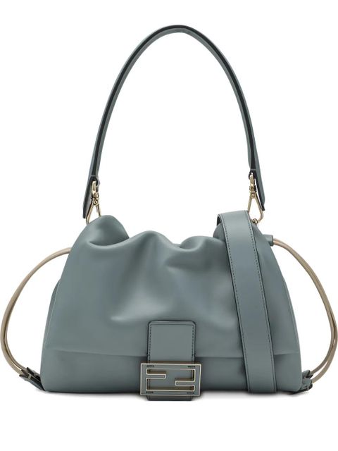 FENDI Mamma Baguette Medium drawstring shoulder bag - Blue - zdjęcie produktu nr 1