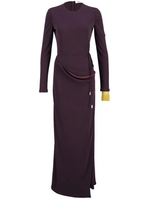 FENDI draped crepe dress - Purple - zdjęcie produktu nr 1