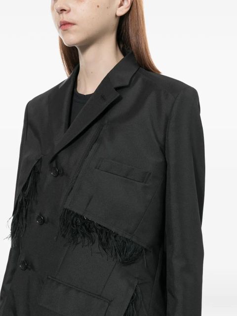 Comme Des Garçons asymmetric blazer - Black