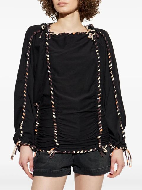ISABEL MARANT Zaolia top - Black