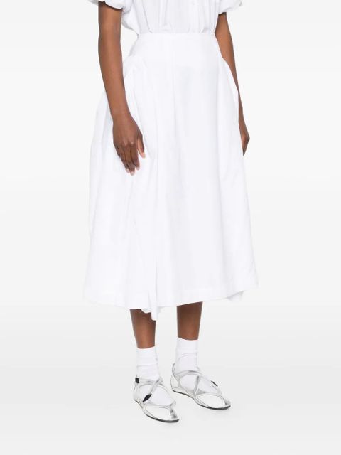 Simone Rocha bow hip-detailed midi skirt - White