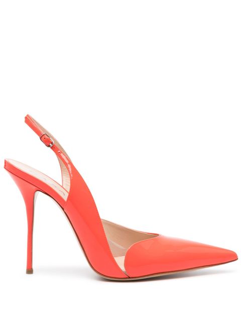 Casadei patent-leather slingback pumps - Red - zdjęcie produktu nr 1