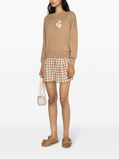 MARANT ÉTOILE Marisans intarsia-logo jumper - Neutrals