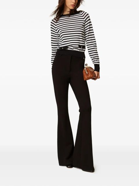 TWINSET striped crew-neck sweater - White - zdjęcie produktu nr 2