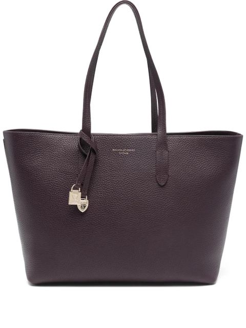 Aspinal Of London shield charm east west tote - Purple - zdjęcie produktu nr 1