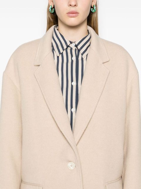 ISABEL MARANT Efezia single-breasted coat - Neutrals