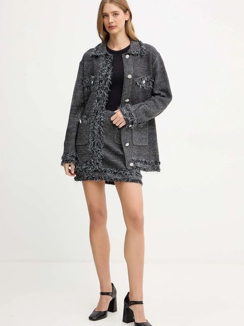 Blugirl Blumarine kardigan damski kolor czarny ciepły RF5228.MA950