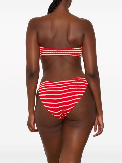 Hunza G Jean striped bikini - Red