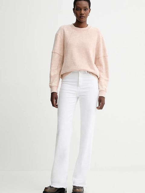 G-Star bluza bawełniana 0 damska kolor beżowy gładka D27167.D969 - zdjęcie produktu nr 2