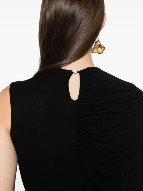 MANURÍ Lillies cashmere blouse - Black