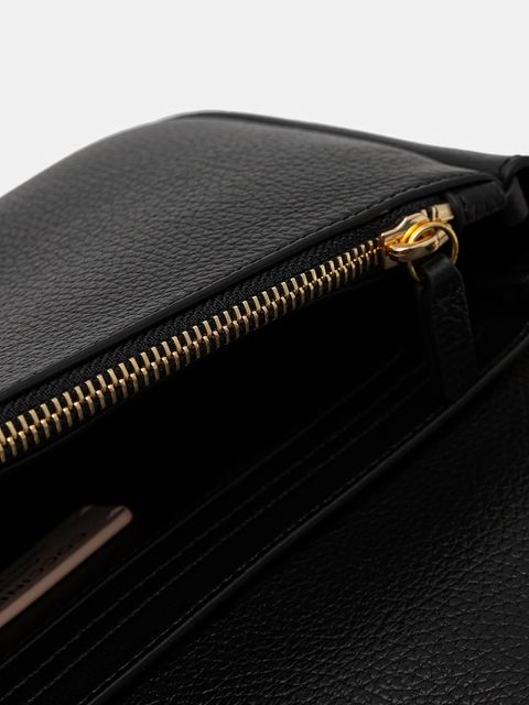 Coccinelle torebka skórzana C-ME LOCK kolor czarny E1 U4K 12 02 01