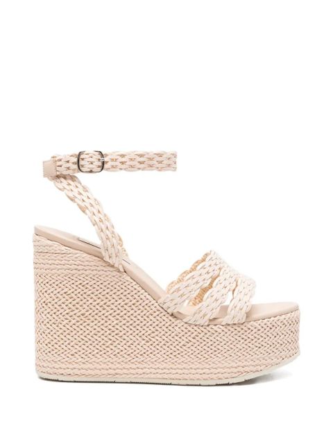 Casadei woven wedge espadrilles - Neutrals - zdjęcie produktu nr 1