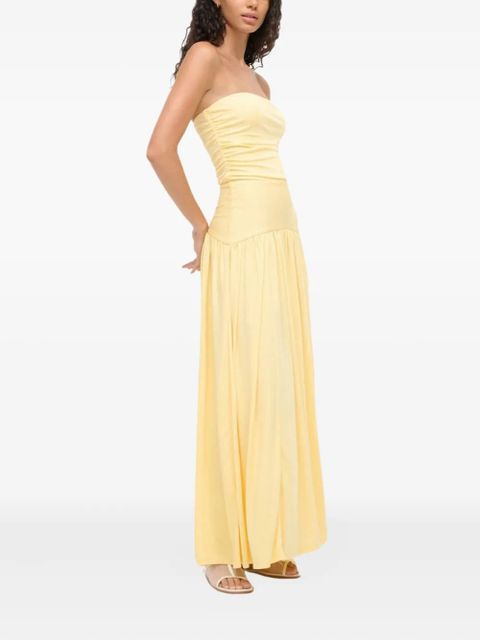 STAUD Mariana maxi dress - Yellow