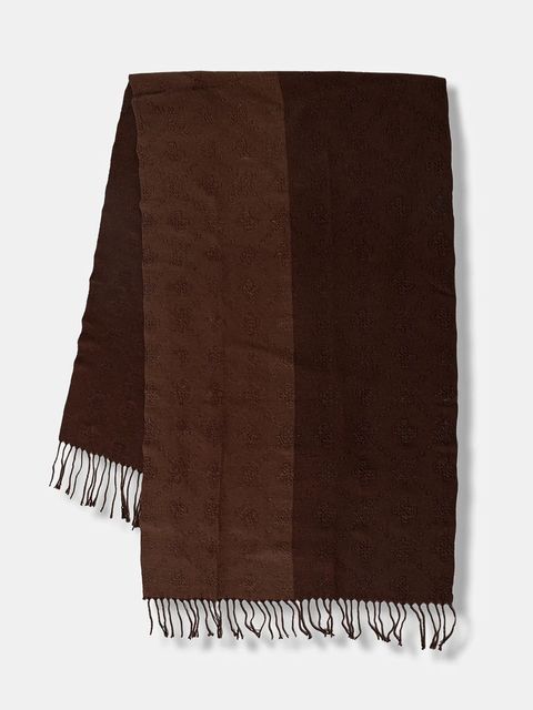 Guess szalik damski kolor brązowy wzorzysty AW5419 POL03