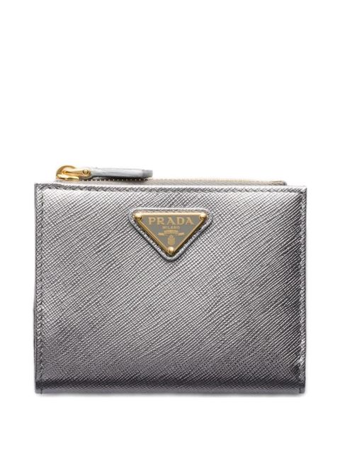 Prada leather wallet - Grey - zdjęcie produktu nr 1
