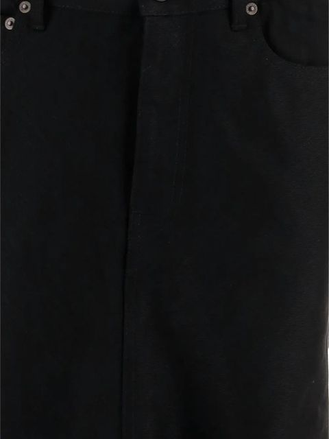 Balenciaga godet denim skirt - Black