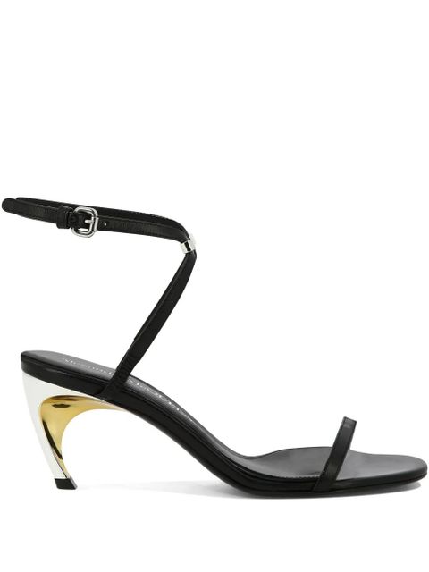 Alexander McQueen Armadillo 65mm leather sandals - Black - zdjęcie produktu nr 1