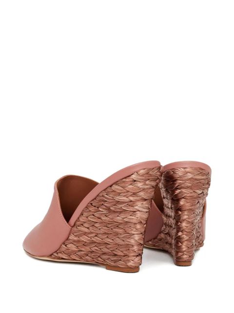 Paris Texas raffia wedge sandals - Pink