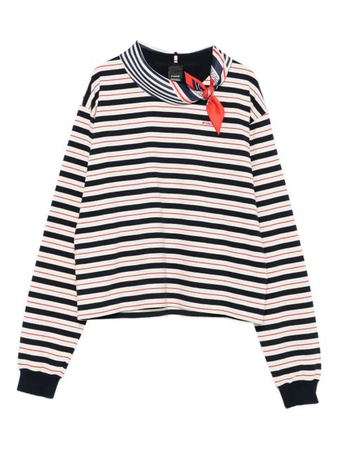 PINKO Eclair striped neck-tie top - Blue - zdjęcie produktu nr 1