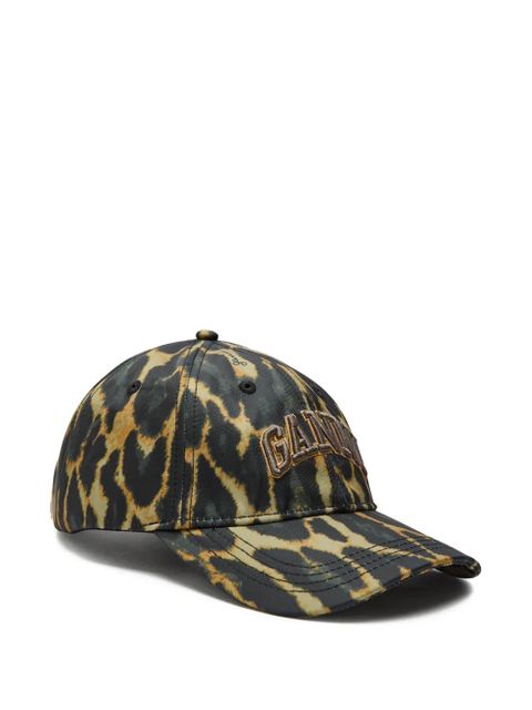 GANNI logo print cap - Green - zdjęcie produktu nr 1