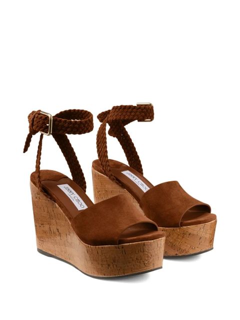 Jimmy Choo Jori braided-strap sandals - Brown - zdjęcie produktu nr 2