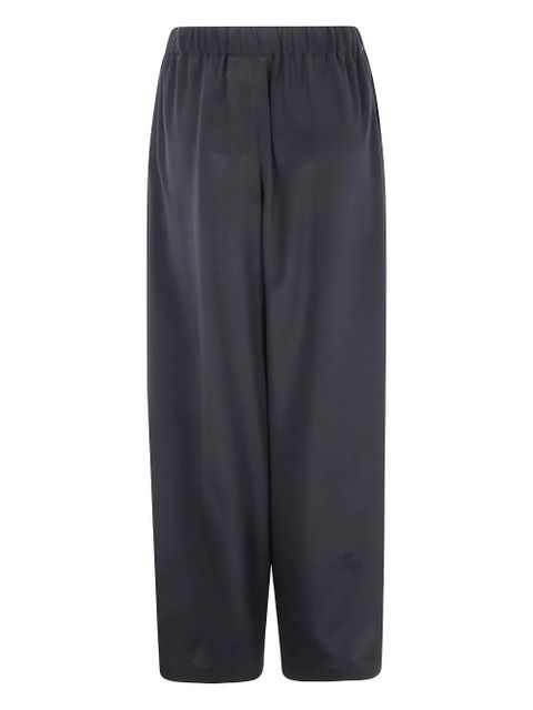 Max Mara elasticated-waist silk trousers - Black - zdjęcie produktu nr 2