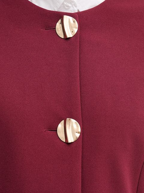 Joseph Ribkoff marynarka kolor bordowy jednorzędowa gładka 253071